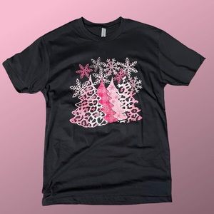 Black Christmas Tree Shirt